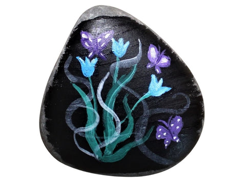butterfly enchantment rock art painting kit & video lesson