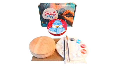 The Chilly Snowman Tabletop Trinket Box Art Painting Kit 
