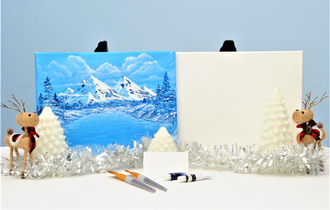 crystal pond acrylic painting kit & video lesson