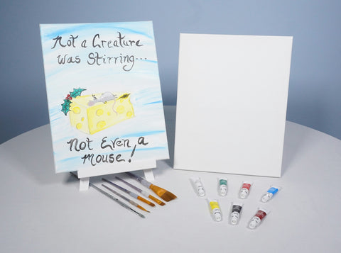 not even a mouse acrylic painting kit & video lesson