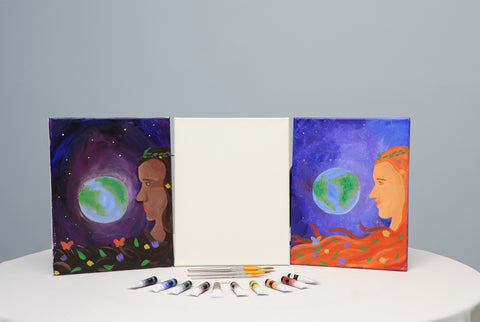 mother earth acrylic painting kit & video lesson