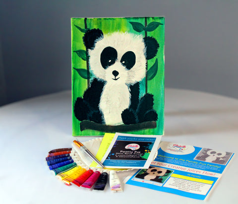 paint by colors -  pj panda acrylic painting kit