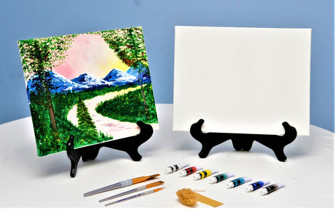 Rossy Mountain Peaks Acrylic Paint & Sip Kit & Video Lesson