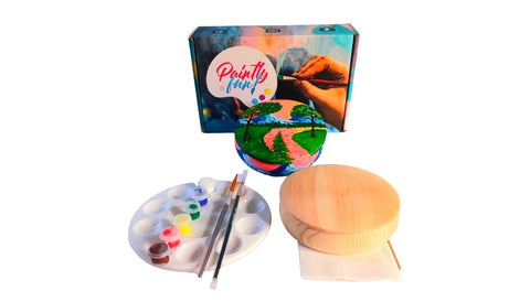 Rossy Mountain Peaks Tabletop Trinket Box Art Painting Kit